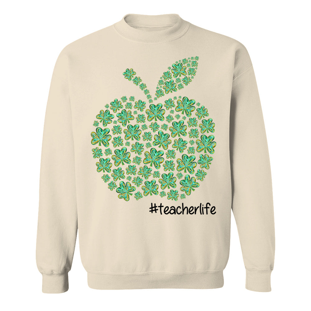 Teacher Patrick Day Shamrock Apple Custom Hashtag Teacher Life Gift For Teacher H2511 Do99