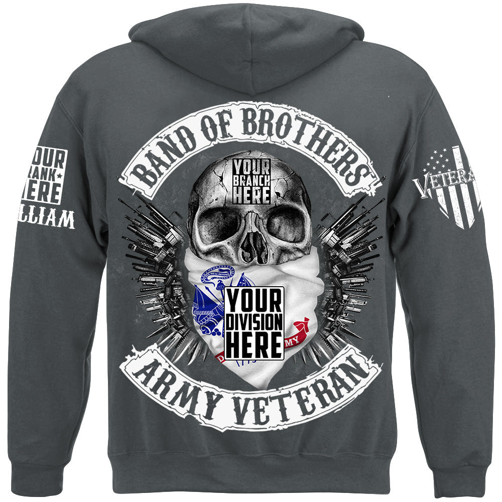 Skull Band Of Brothers US Veteran Custom all Branches Shirt For Veteran H2511