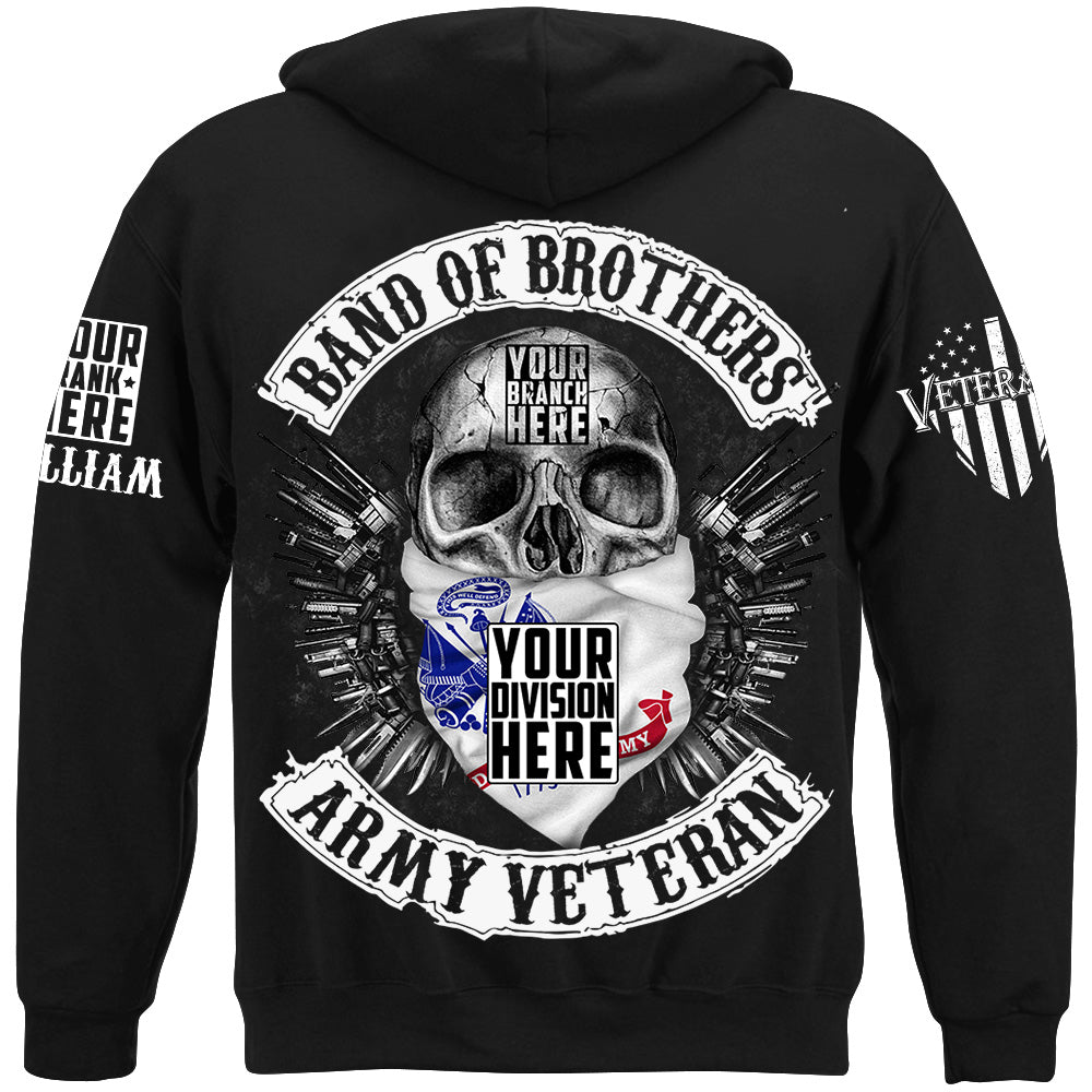 Skull Band Of Brothers US Veteran Custom all Branches Shirt For Veteran H2511