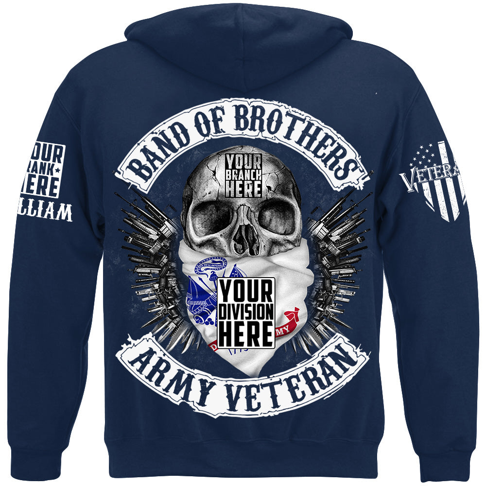 Skull Band Of Brothers US Veteran Custom all Branches Shirt For Veteran H2511