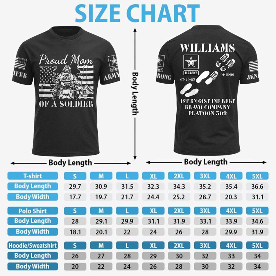 Proud Army Mom Dad Sister Family Members Of A Soldier All Over Print Shirt Custom Recruit Training Unit Designation Shirt For Proud Military Family Graduate Shirt H251