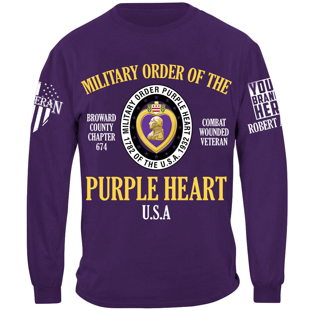 Military Order Of The Purple Heart Custom Shirt For Combat Wounded Veterans H2511