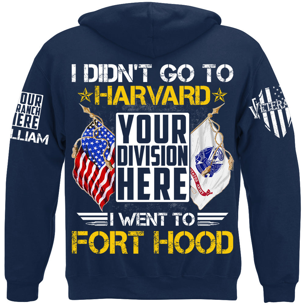 Personalized Shit I Didn't Go To Harvard I Went To Military Base Custom Gift For Veteran H2511