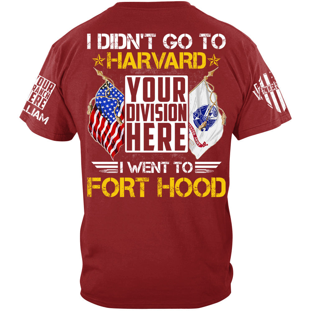 Personalized Shit I Didn't Go To Harvard I Went To Military Base Custom Gift For Veteran H2511