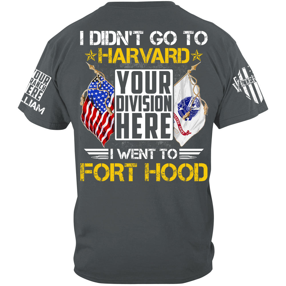 Personalized Shit I Didn't Go To Harvard I Went To Military Base Custom Gift For Veteran H2511