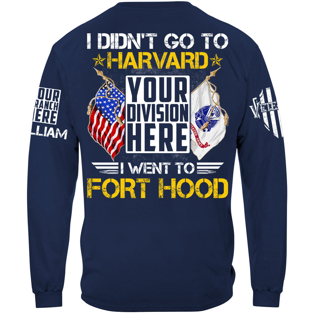 Personalized Shit I Didn't Go To Harvard I Went To Military Base Custom Gift For Veteran H2511
