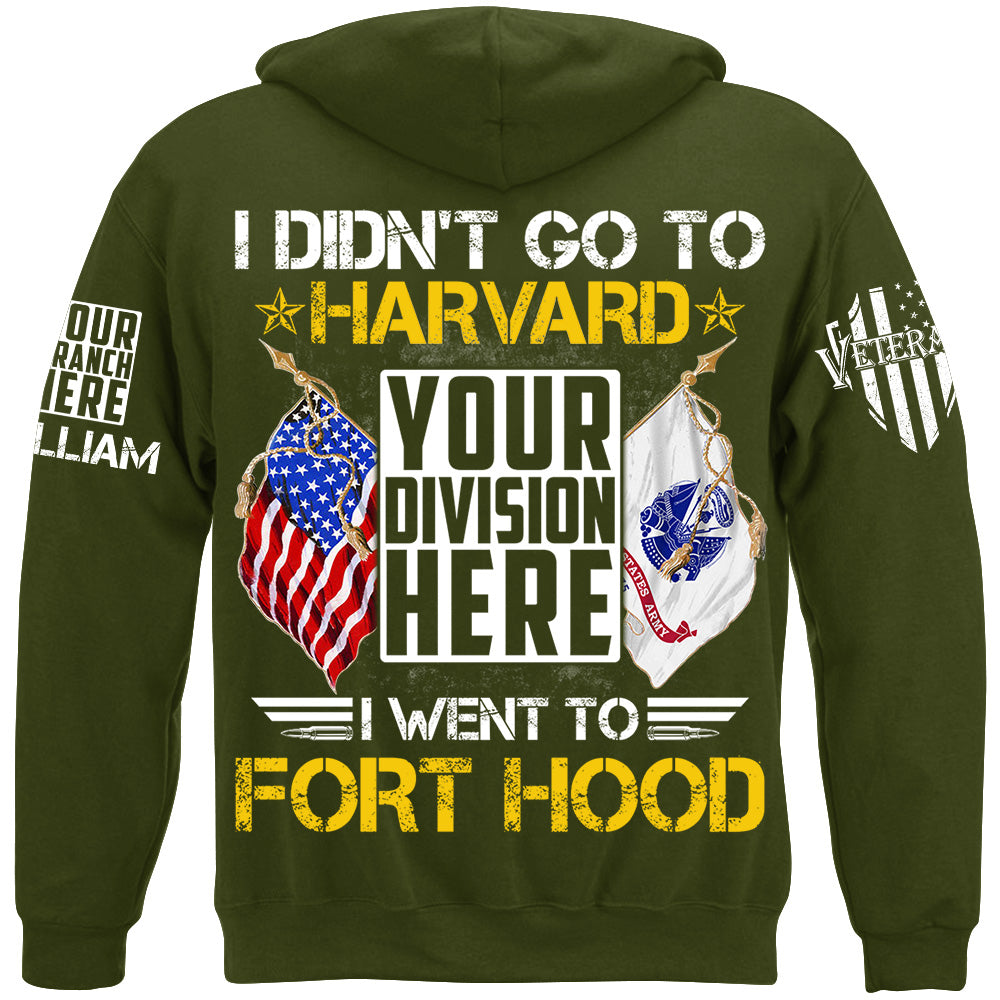 Personalized Shit I Didn't Go To Harvard I Went To Military Base Custom Gift For Veteran H2511
