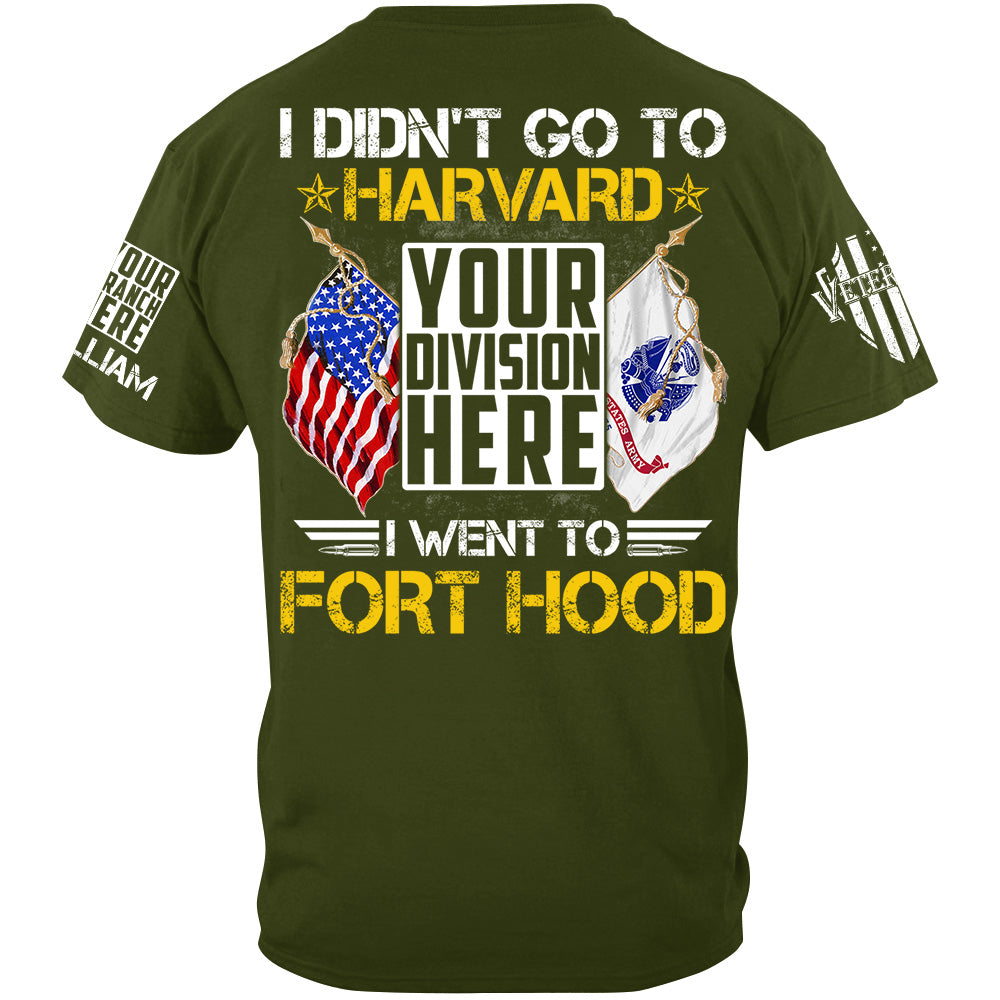 Personalized Shit I Didn't Go To Harvard I Went To Military Base Custom Gift For Veteran H2511
