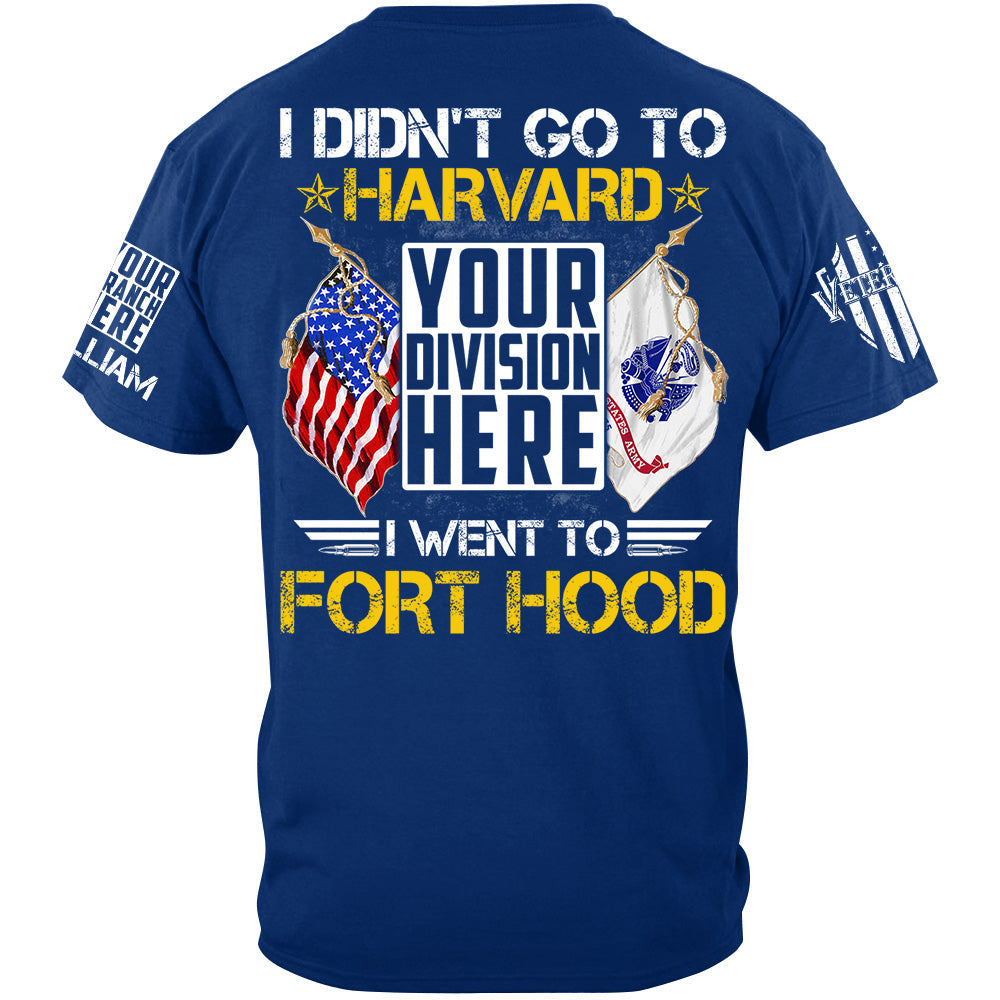 Personalized Shit I Didn't Go To Harvard I Went To Military Base Custom Gift For Veteran H2511