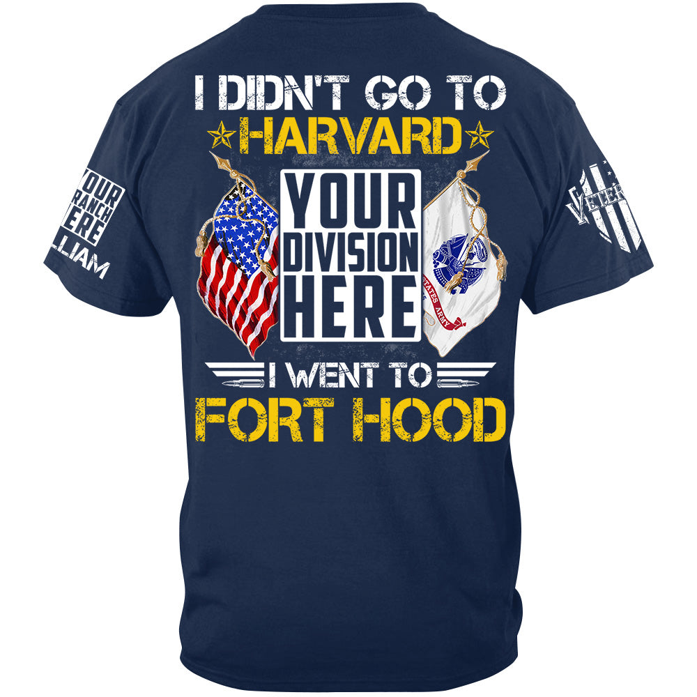 Personalized Shit I Didn't Go To Harvard I Went To Military Base Custom Gift For Veteran H2511