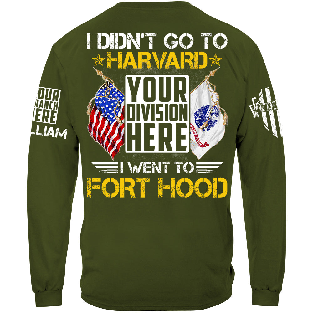 Personalized Shit I Didn't Go To Harvard I Went To Military Base Custom Gift For Veteran H2511