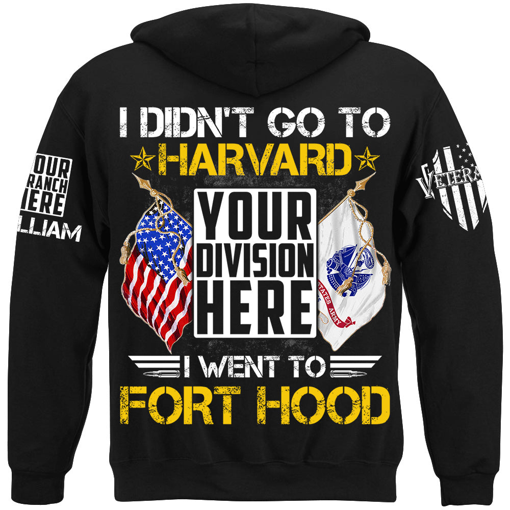 Personalized Shit I Didn't Go To Harvard I Went To Military Base Custom Gift For Veteran H2511
