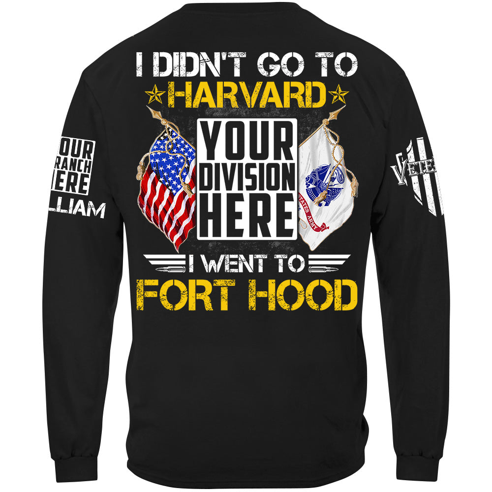 Personalized Shit I Didn't Go To Harvard I Went To Military Base Custom Gift For Veteran H2511