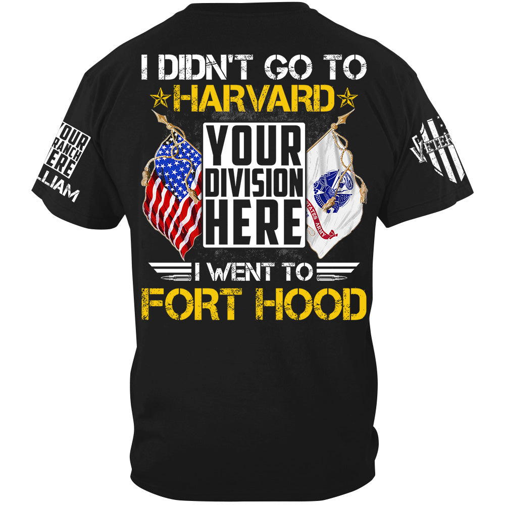 Personalized Shit I Didn't Go To Harvard I Went To Military Base Custom Gift For Veteran H2511