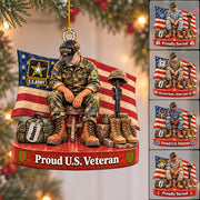 Personalized Veteran Ornament Proud US Veteran Christmas Ornament Gift for Military Veterans H2511 Trna KL07