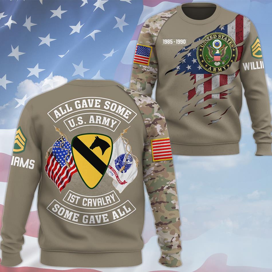 All Gave Some Some Gave All Camouflage Custom Division All Over Print Shirt For Veteran Soldier H2511 Trna