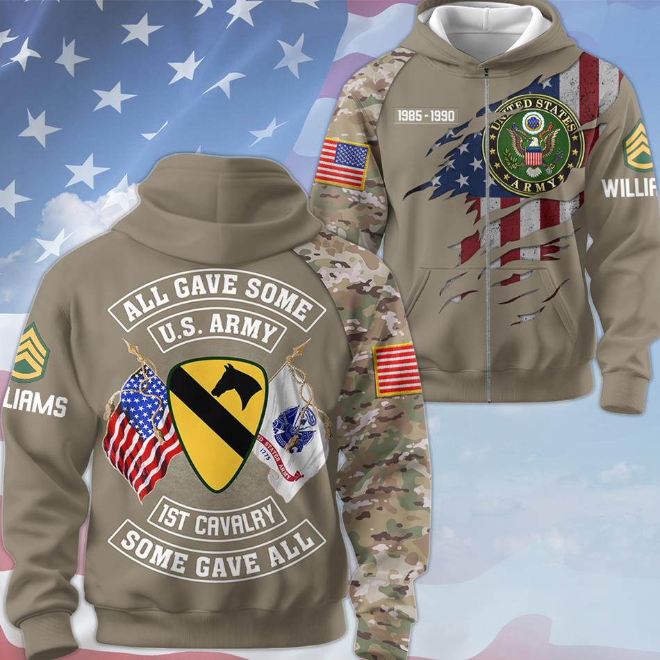 All Gave Some Some Gave All Camouflage Custom Division All Over Print Shirt For Veteran Soldier H2511 Trna