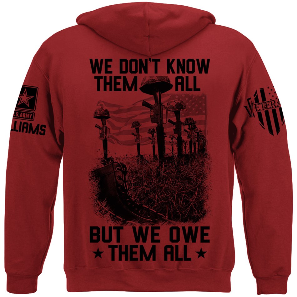 We Don't Know Them All But We Own Them All Veteran Shirt Memorial Shirt For Veteran Dad Grandpa H2511 Trna