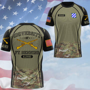 University Of Ft Benning Alumi Custom Camouflage Insignia All Over Print Shirt For Veteran Dad Grandpa H2511 Trna