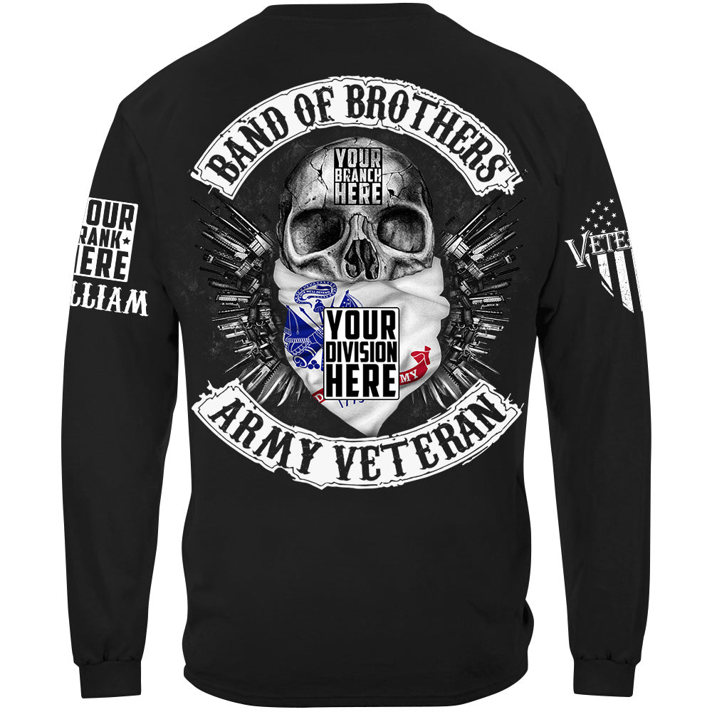 Skull Band Of Brothers US Veteran Custom all Branches Shirt For Veteran H2511