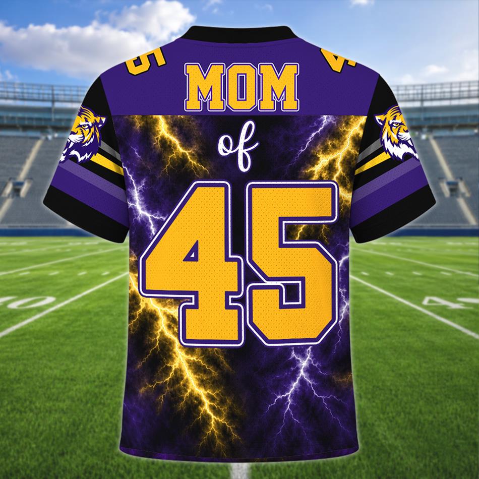 Personalized Football Mom I Will Always Be Your Biggest Fan Jersey – Custom Player Name & Number Two-Sided Game Day Shirt H2511 Trna