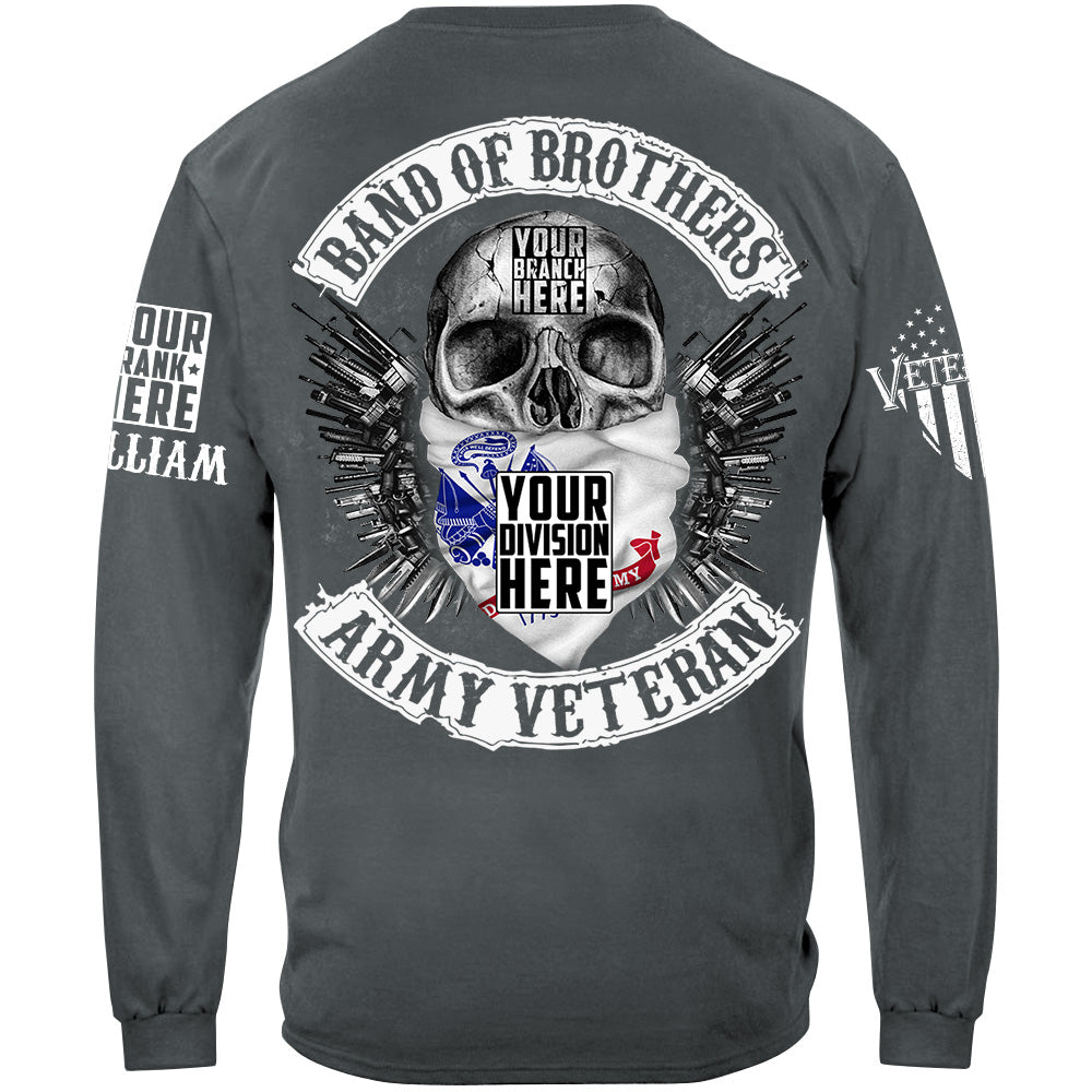 Skull Band Of Brothers US Veteran Custom all Branches Shirt For Veteran H2511