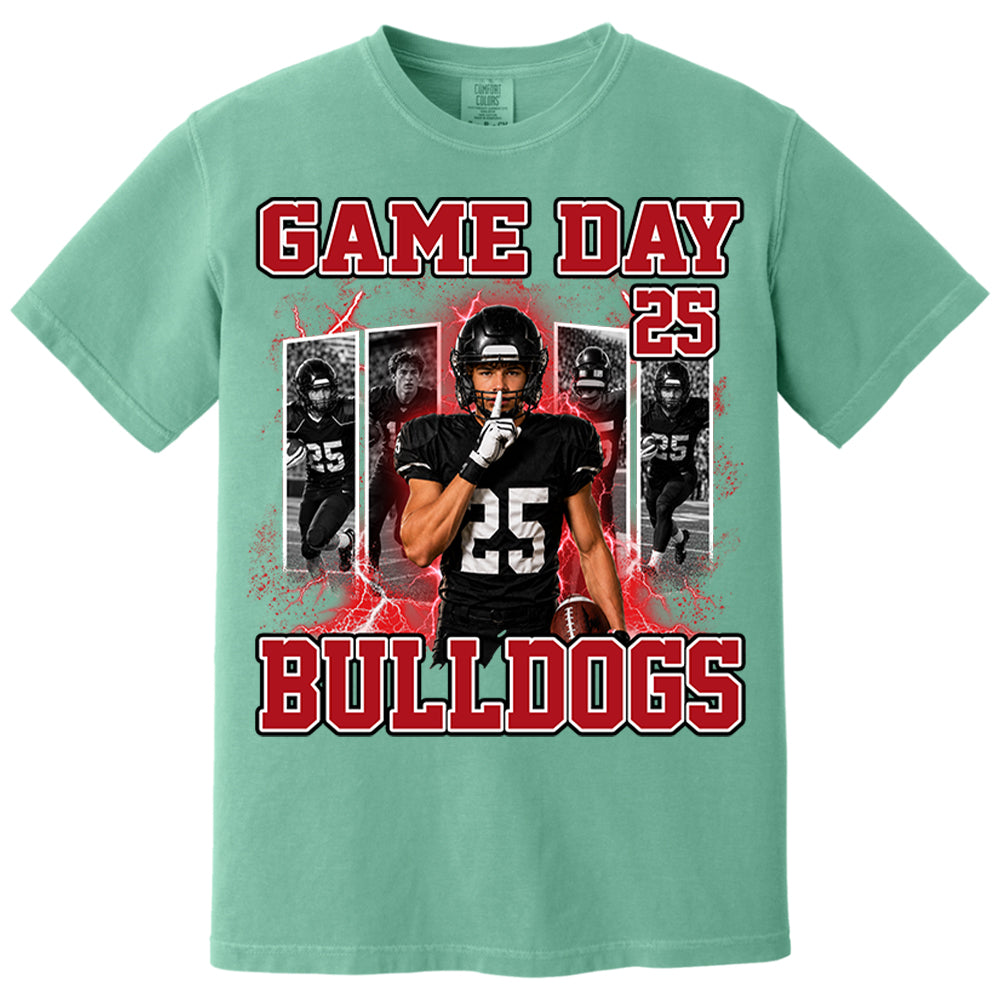 Custom Photo Football Game Day Shirt  Football Mom Shirt L0411 Nh00