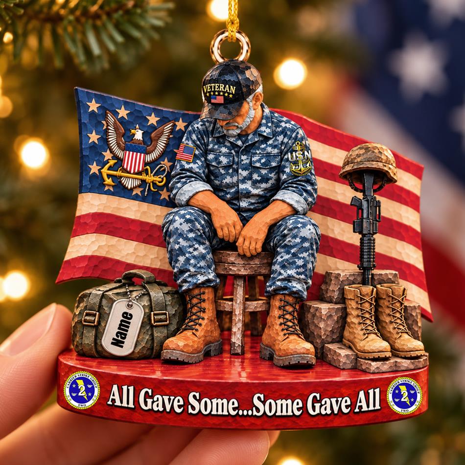 Personalized Veteran Ornament Proud US Veteran Christmas Ornament Gift for Military Veterans H2511 Trna KL07