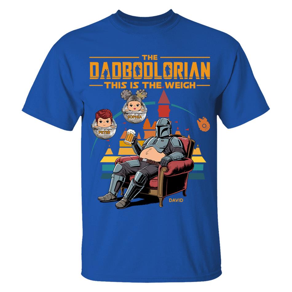 The DadBodlorian – This is the Weigh Vr2 Personalized Shirt For Dad Custom Nickname With Kids Gift Funny Father's Day Gift H2511 Trna