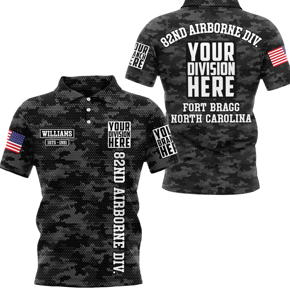Custom Division And Military Training Base Personalized All Over Print Shirt   Design For Veteran H2511