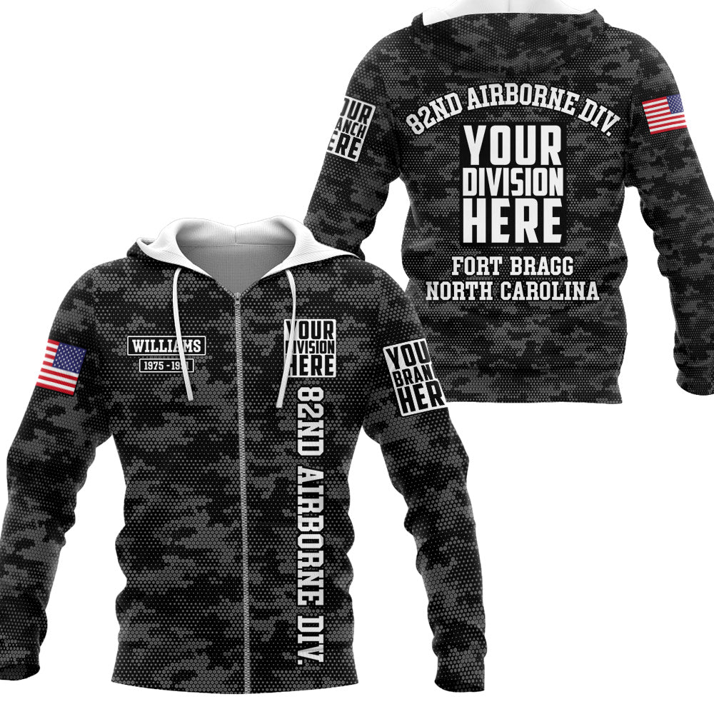 Custom Division And Military Training Base Personalized All Over Print Shirt   Design For Veteran H2511