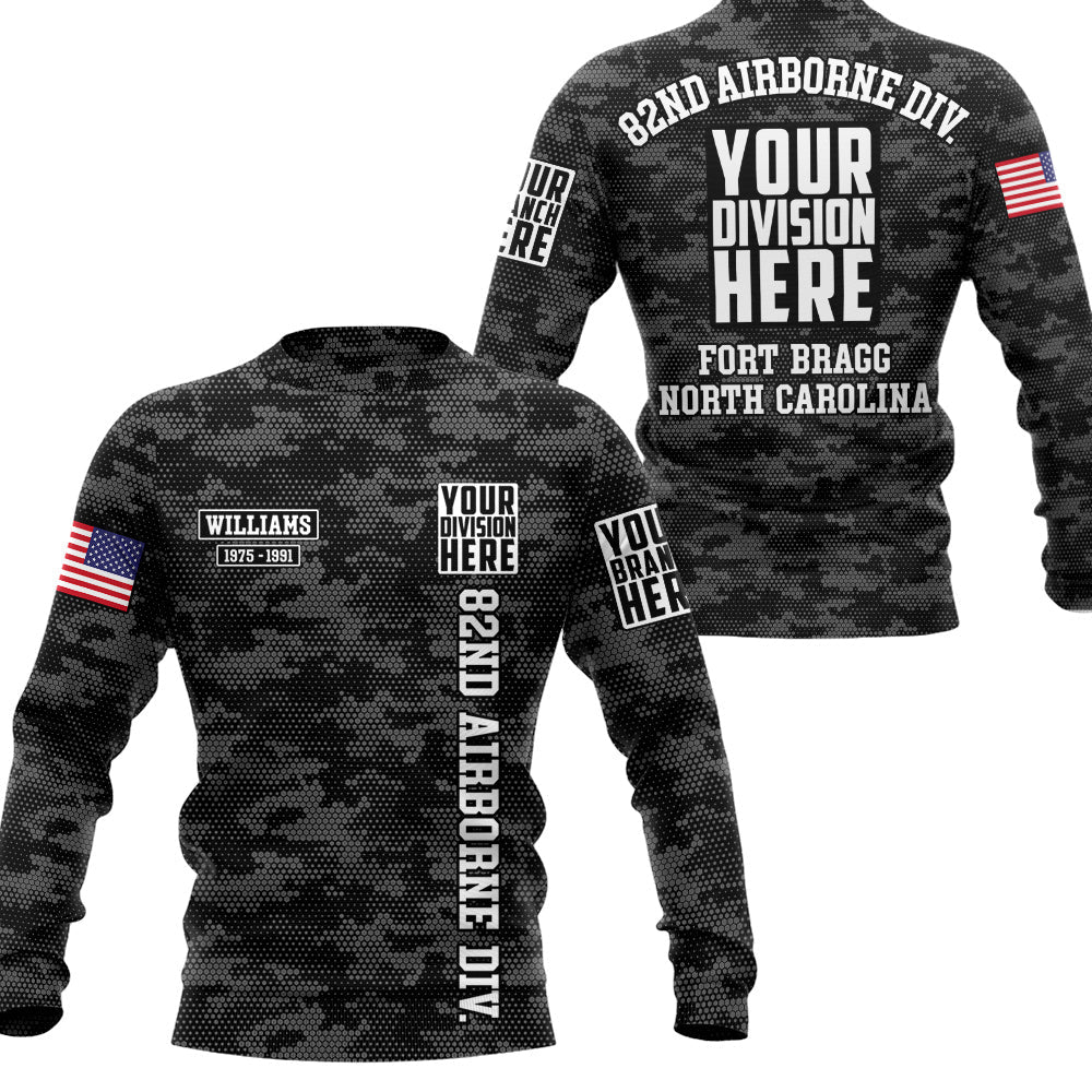 Custom Division And Military Training Base Personalized All Over Print Shirt   Design For Veteran H2511
