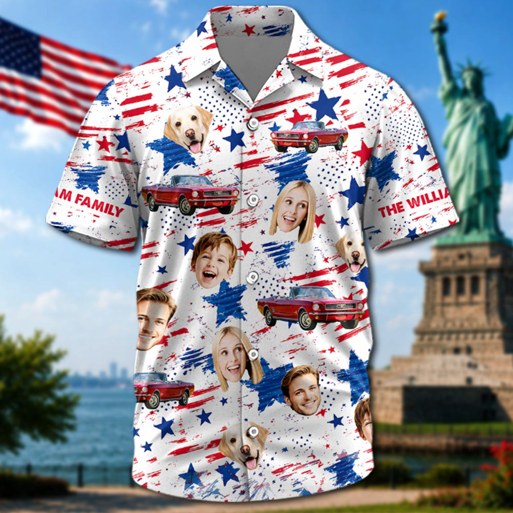 This is How I Roll - Celebrate America 250th Anniversary - Personalized Car Photo Hawaiian Shirt A2110 Pt99