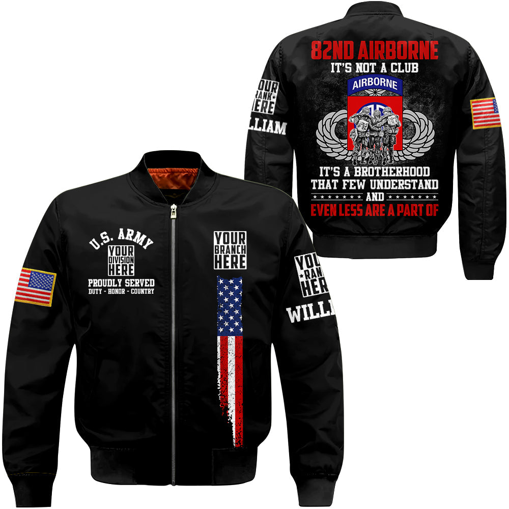 It's Not A Club It's A Brotherhood That Few Understand Personalized All Over Print Shirt For Veteran H2511