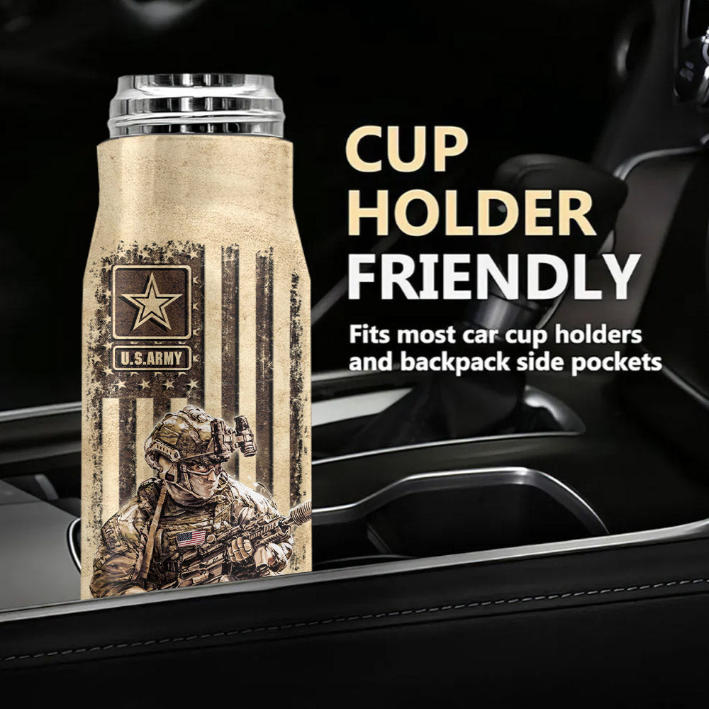 US Military World Tour Custom Bullet Tumbler Gift For Veteran H2511