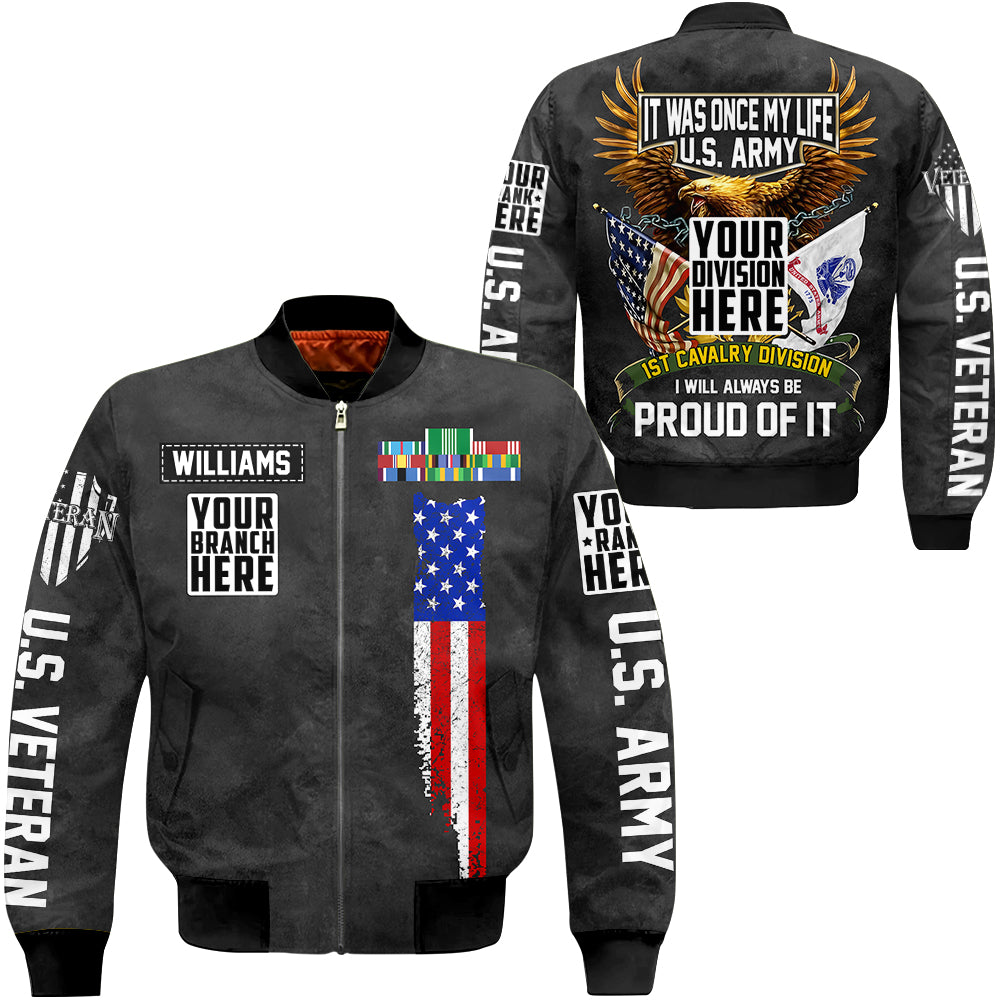 It Was Once My Life I Will Always Be Proud Of It Personalized All Over Print Shirt For Veteran H2511