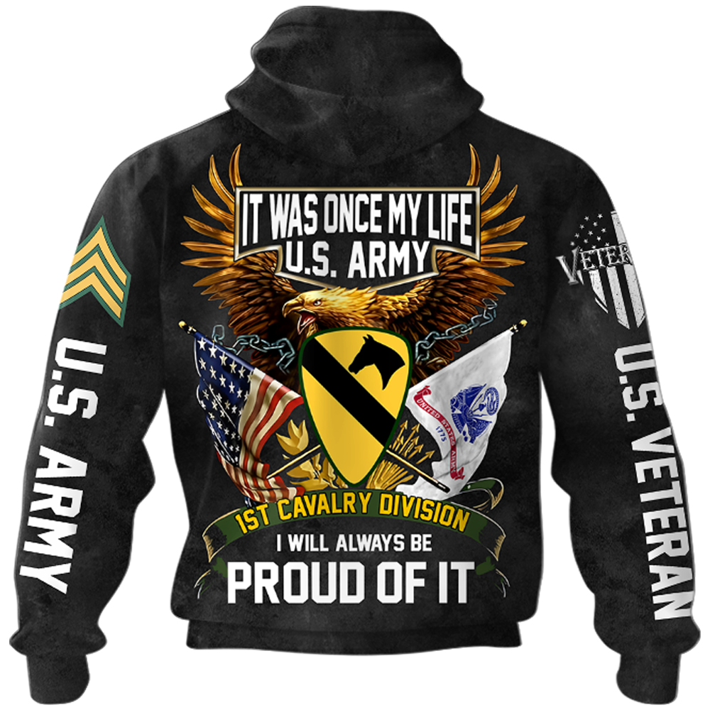 It Was Once My Life I Will Always Be Proud Of It Personalized All Over Print Shirt For Veteran H2511