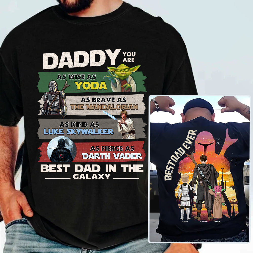 Best Dad Ever - The Dadalorian Personalized Shirt Gift For Dad - Custom Father's Day Gift