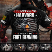 I Didn't Go To Harvard I Went To Military Base Custom Shirt For Veteran Dad Grandpa Veterans Day Shirt H2511 Trna