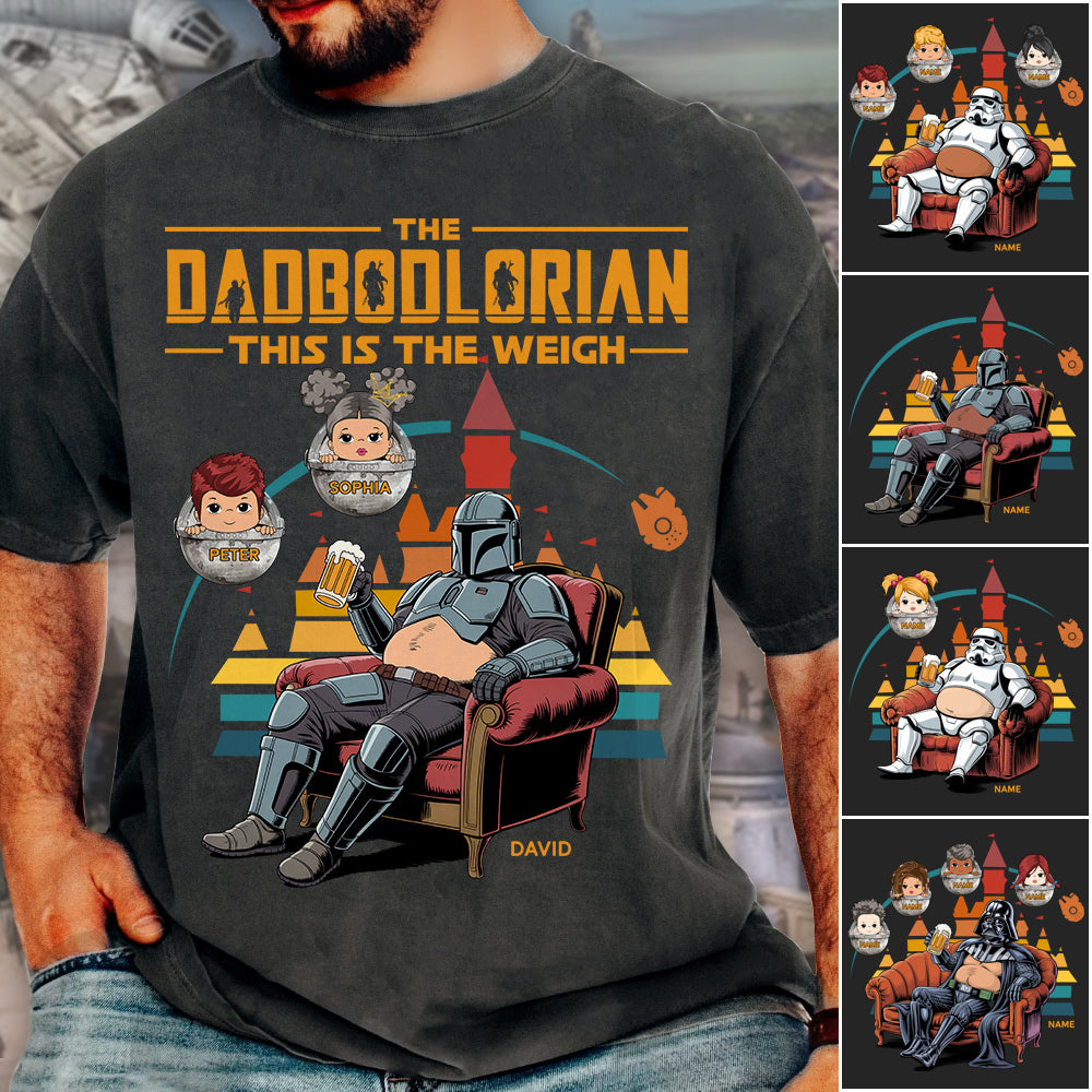 The DadBodlorian – This is the Weigh Vr2 Personalized Shirt For Dad Custom Nickname With Kids Gift Funny Father's Day Gift H2511 Trna