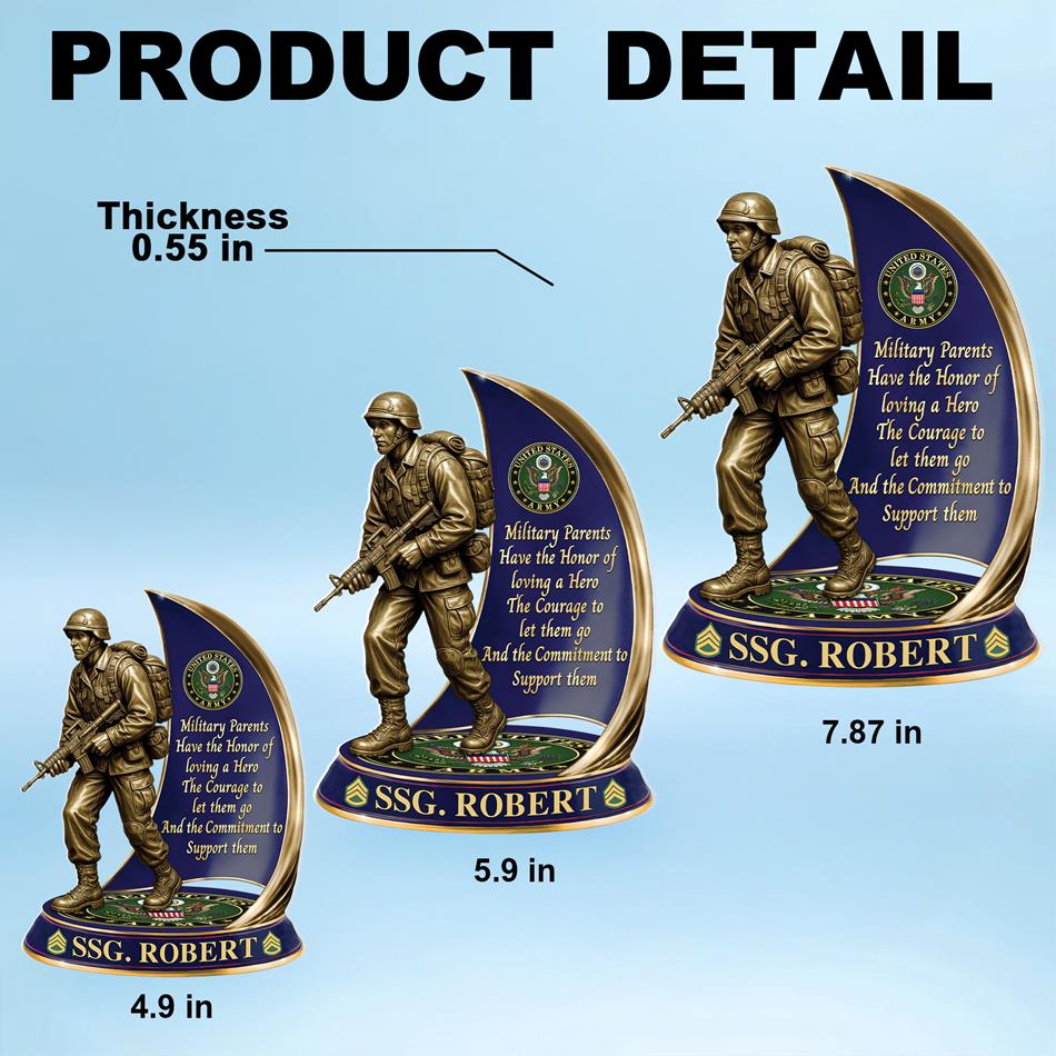 Military Parents Have The Honor Of Loving A Hero The Courage To Let Them Go Personalized Acrylic Block Plaque Gift For Military Parents H2511 Trna