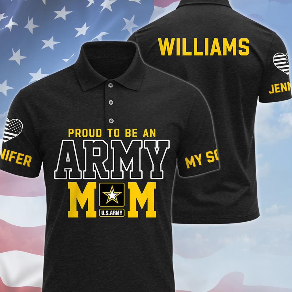 Proud To Be An Army Mom Custom All Over Print Shirt Hoodie Gift For US Military Mom Dad Graduation Day Proud Shirt H2511 Trna