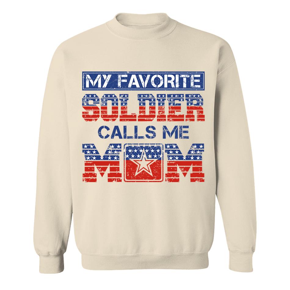 My Favorite Soldier Calls Me Mom 4th July Proud Army Mom Custom Shirt For Proud Military Familes Shirt H2511 Trna
