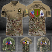 Personalized All Over Print Shirt It Was Once My Life US Veteran I Will Always Be Proud Of It Custom Camouflag Division Rank For Veteran Dad Grandpa H2511 Trna