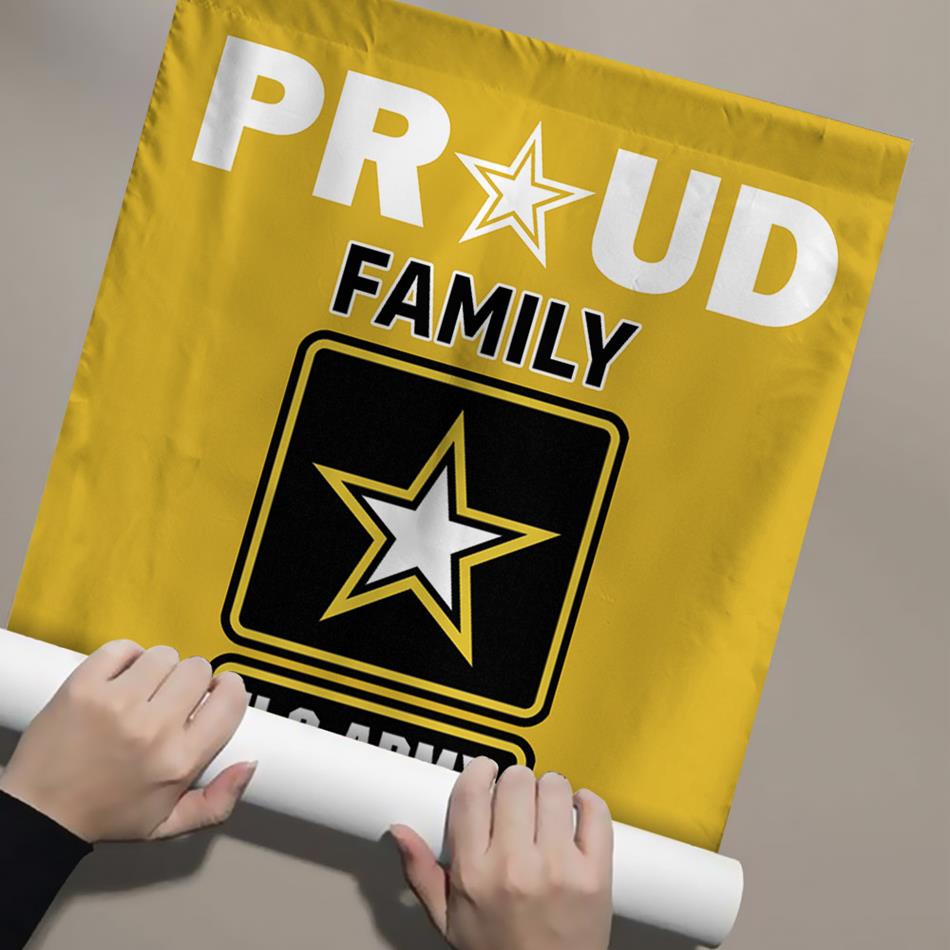 Proud Family Of A Soldier Garden Flag House Flag Custom House Decoration Banner Small Yard Gift H2511 Trna