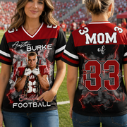Personalied Football Jersey Shirt For Football Family Custom Photo Game Day Family Shirt H2511