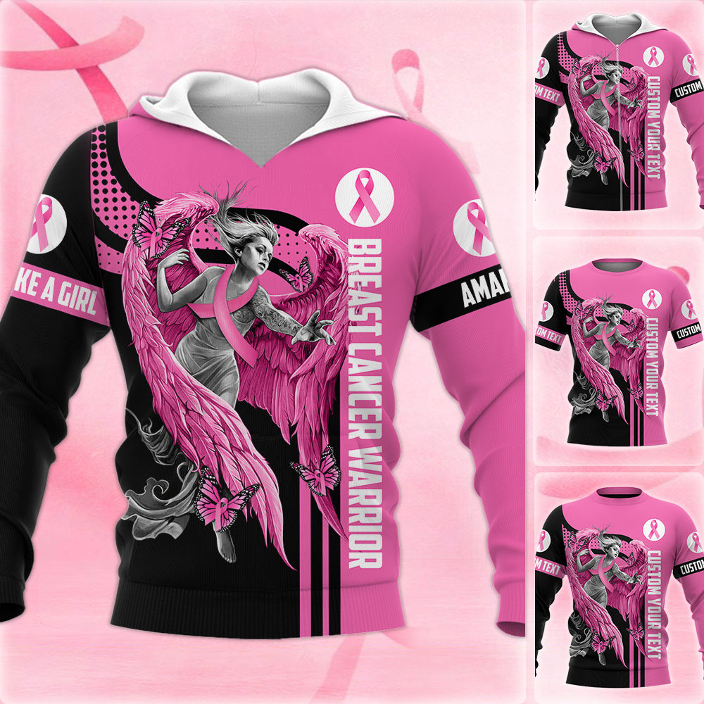 Breast Cancer Survivor Custom All Over Print Shirt For Cancer Survivor Warrior Breast Cancer Awareness Shirt H2511 Trna