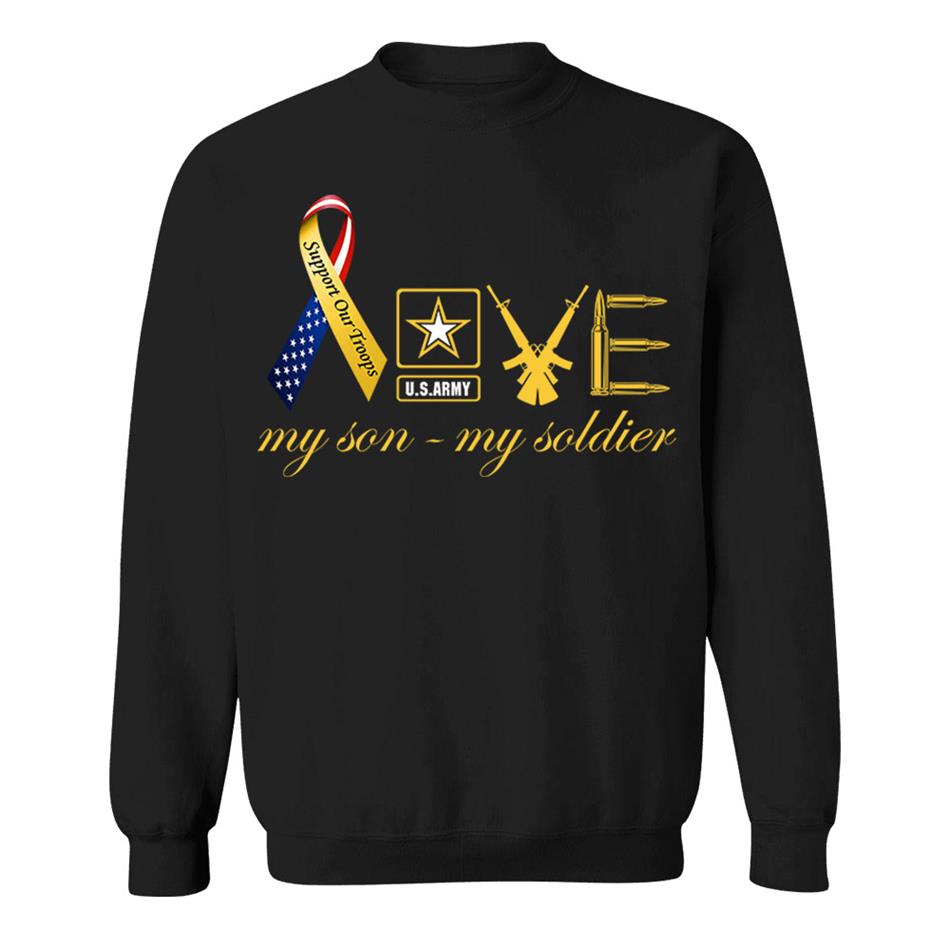 Love My Son My Soldier Support Our Troops Custom Shirt For Military Mom Wife Sister... Family Member Shirt H2511 Trna
