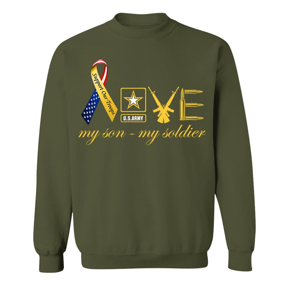 Love My Son My Soldier Support Our Troops Custom Shirt For Military Mom Wife Sister... Family Member Shirt H2511 Trna