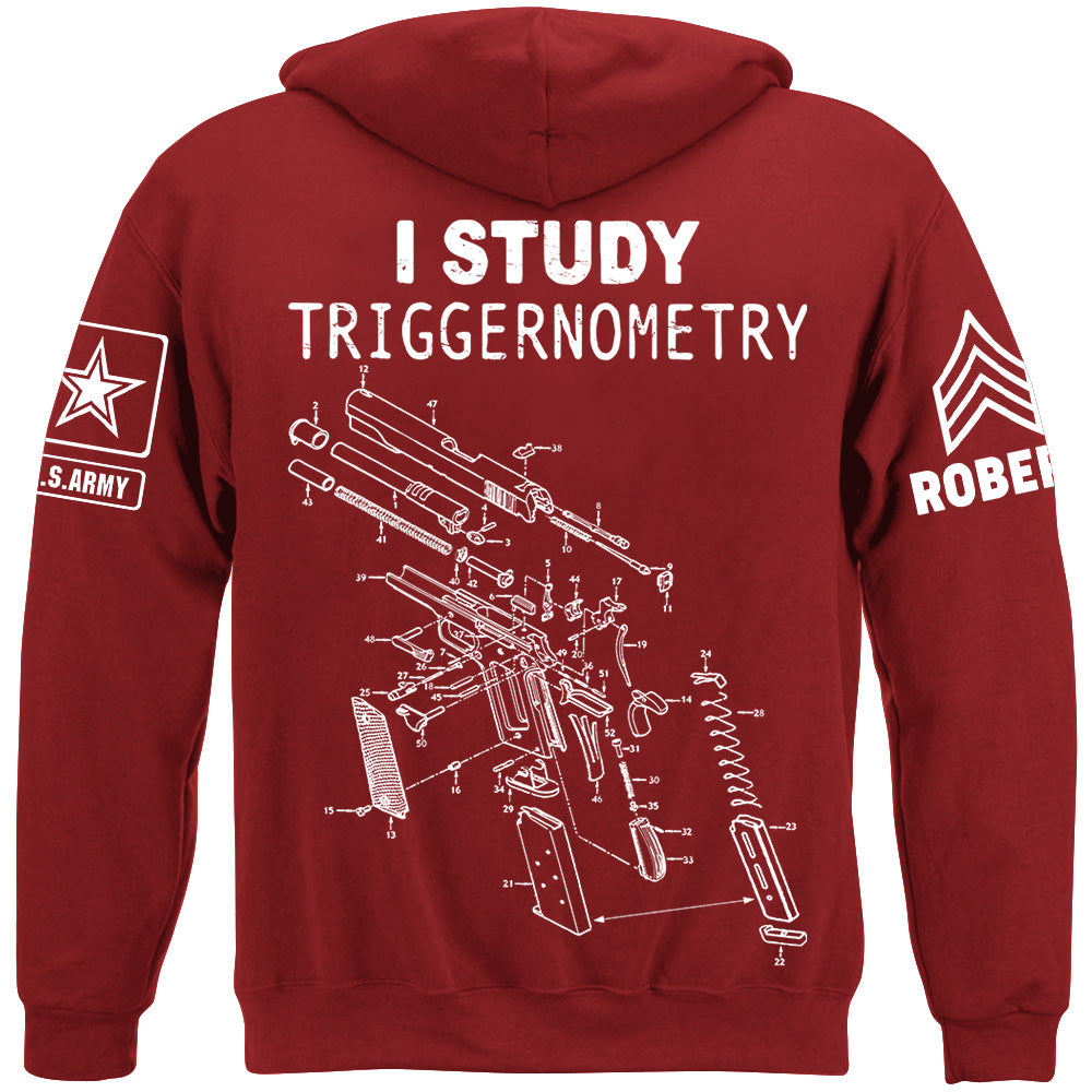 P1911 Schematic I Study Triggernometry Custom Shirt For Veteran H2511
